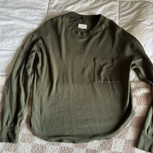 Lou & Grey Olive Long Sleeve Top